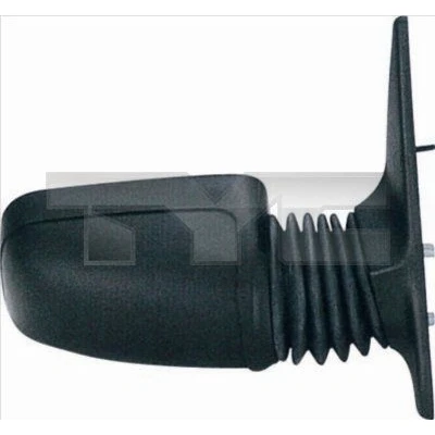 Imagem de espelho retrovisor Tyc 326 0010 esquerda preto plano, para regulação manual do PEUGEOT: 205 Cabrio, II Hatchback
