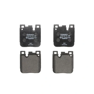 Imagem de BOSCH 0 986 424 755 Jogo de pastilhas para travão disco Baixo teor metálico BMW: 3 Sedan, 2 Coupe, 4 Coupe