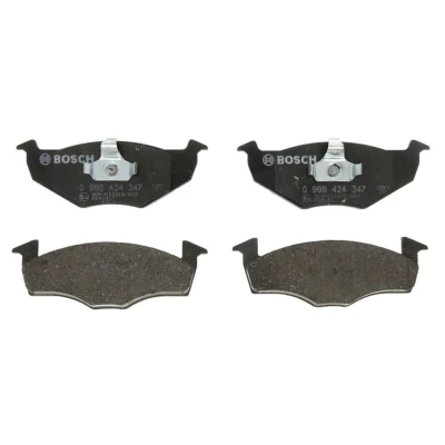 Imagem de BOSCH 0 986 424 347 Jogo de pastilhas para travão disco Baixo teor metálico com grampo do êmbolo, chapa anti ruído SEAT: Ibiza 2