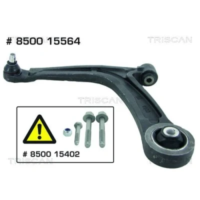 Imagem de TRISCAN 8500 15564 Braço de suspensão com articulação suspensão/guia, apoio borracha transversal 17, 15,8 FIAT: 500 Hatchback