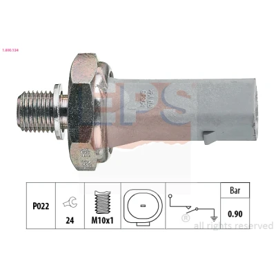 Imagem de EPS 1.800.134 Sensor Pressão do Óleo M10x1 1 Made in Italy OE Equivalent VOLKSWAGEN: Golf 4, Polo III Hatchback, Passat B5 GP Variant