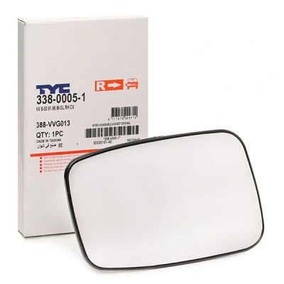 Imagem de TYC 338 0005 1 Vidro Espelho à direita VOLVO: V70 I, S70, S40 I