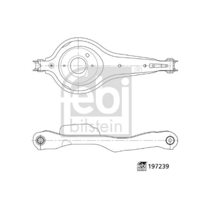 Imagem de FEBI BILSTEIN 197239 Braço de suspensão FORD: Focus Mk3 Carrinha (DYB) 1.5 EcoBoost, TDCi, TDCi ECOnetic 2014