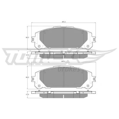 Imagem de TOMEX brakes TX 52 60 Sensor de ABS Eixo dianteiro activo 790mm