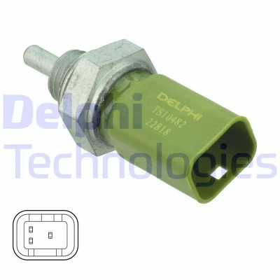 Imagem de DELPHI TS10482 Sensor da Temperatura do Líquido de Refrigeração RENAULT: TWINGO 2, Clio 4