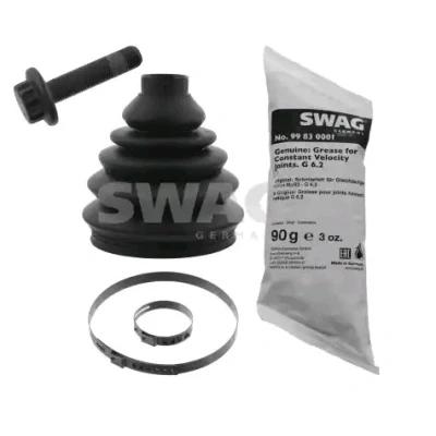 Imagem de SWAG 30 94 9070 Fole de Transmissão Eixo dianteiro, do lado da roda Termoplástico com graxa braçadeiras, parafuso VOLKSWAGEN: Golf 4