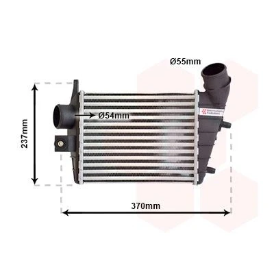 Imagem de VAN WEZEL 01004085 Intercooler ALFA ROMEO: 156 Sportwagon, Sedan