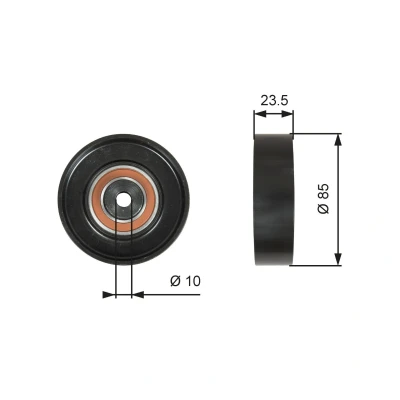 Imagem de GATES T36274 Polia de Desvio FleetRunner Micro V Stretch Fit SUZUKI: Grand Vitara 1 SUV