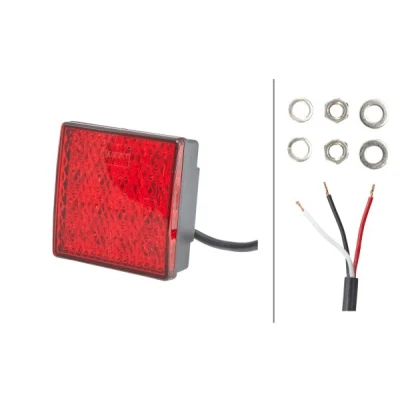 Imagem de HELLA 2SB 357 029 111 Luz traseira esquerda, à direita Vermelho PRO High Carbon