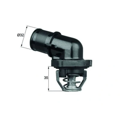 Imagem de MAHLE ORIGINAL TI 181 89 Termóstato, líquido de refrigeração sem junta CITROËN: Saxo Hatchback, C3 I Berlingo / First Van