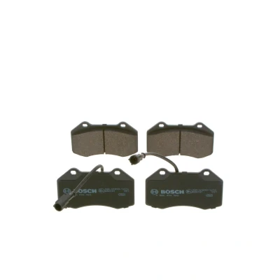 Imagem de BOSCH 0 986 494 903 Jogo de pastilhas para travão disco Baixo teor metálico com contacto avisador desgaste integrado ABARTH: Punto Evo,