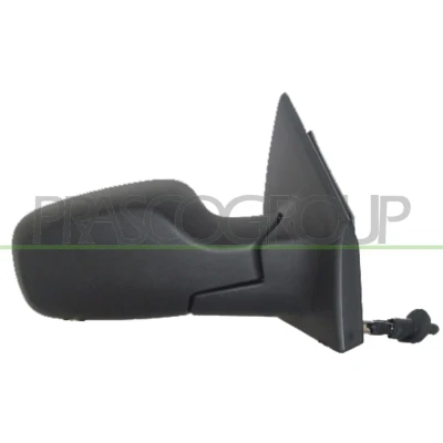 Imagem de Espelho retrovisor Prasco RN3257113P Premium à direita preto manual ajustável pelo interior, com sensor de temeperatura, ajuste: por cabo aço, conv