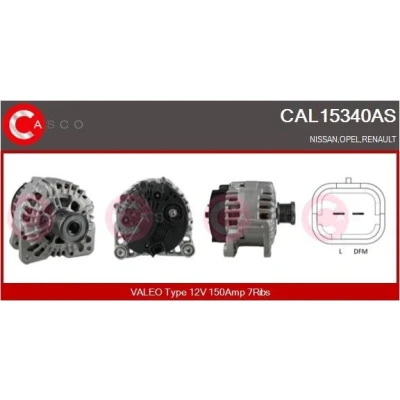 Imagem de CASCO CAL10118AS Alternador 12V 55A MERCEDES BENZ: 190, W123 Sedan