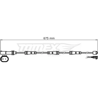 Imagem de TOMEX brakes TX 31 35 Sensor de Desgaste Pastilha Freio BMW: 3 Touring, 1 Hatchback, Sedan