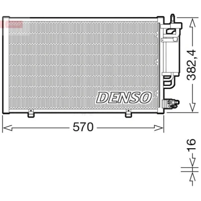 Imagem de DENSO DCN10051 Condensador com secador R 134a