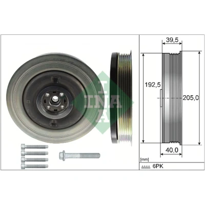 Imagem de INA 544 0503 20 Kit da polia correia cambota VOLVO: V40 Hatchback
