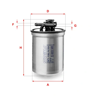 Imagem de Filtro de combustível SOFIMA S4003NR