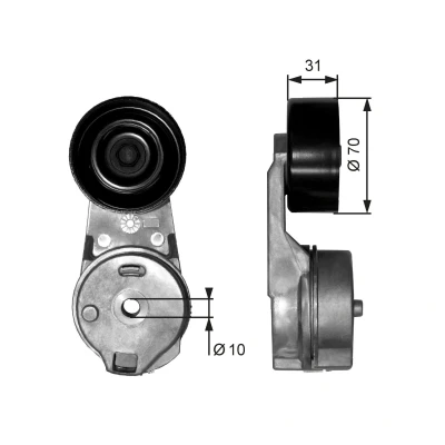 Imagem de GATES FleetRunner Micro V Kit T39065 Polia Tensora