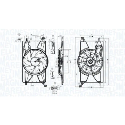 Imagem de Ventilador, refrigeração do motor MAGNETI MARELLI 069422834010