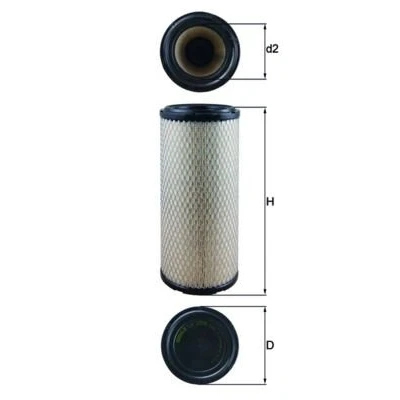 Imagem de MAHLE ORIGINAL LX 2959 Filtro de ar 312,0 127,5 Cartucho filtrante