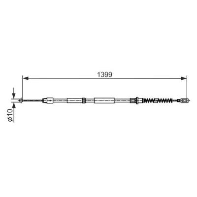 Imagem de BOSCH 1 987 482 539 Cabo de Freio Mão 1399