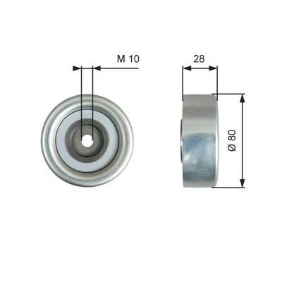 Imagem de GATES FleetRunner Micro V Kit T36778 Polia de Desvio