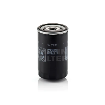 Imagem de MANN FILTER W 719/5 Filtro de óleo 3/4 16 UNF com uma válvula retenção aparafusado VOLKSWAGEN: GOLF 3, Polo IV Hatchback, 2