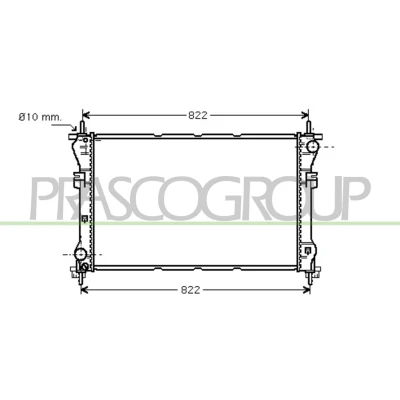 Imagem de PRASCO FD910R001 Radiador, arrefecimento do motor Alumínio 770mm 388mm 26mm Aletas de refrigeração soldadas FORD: Transit Mk5 Van