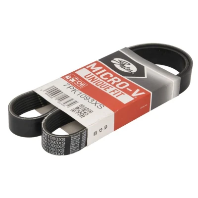 Imagem de GATES 7PK1093XS Correia trapezoidal estriada 1093 7 Aramida, EPDM (borracha de etileno propileno dieno)