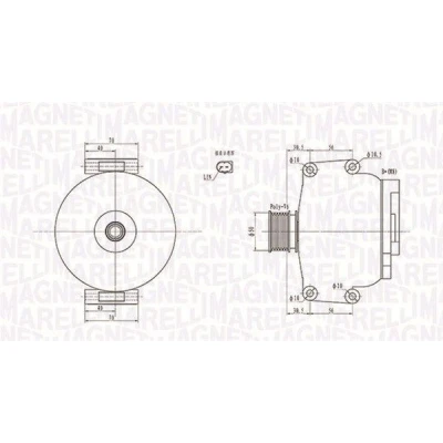 Imagem de MAGNETI MARELLI 063731908010 Alternador 12V 150A MERCEDES BENZ: Classe C T modell, Sedan, CLK Coupe