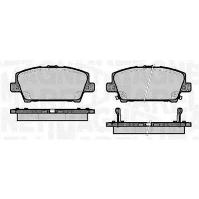 Imagem de MAGNETI MARELLI 363916060620 Jogo de pastilhas para travão disco com avisador sonoro desgaste HONDA: CIVIC 8 Hatchback