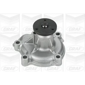 Imagem de GRAF PA834 Bomba de água com junta mecânico Chapa aço para accionamento da correia trapezoidal estriada OPEL: Corsa C Hatchback, Astra H Caravan