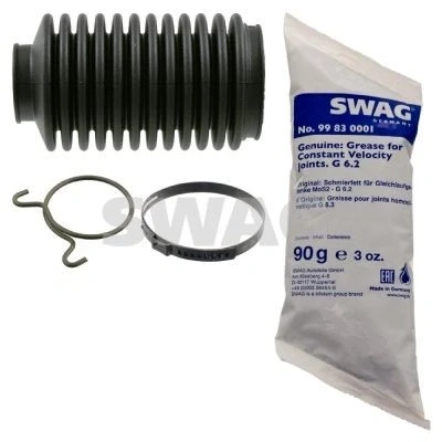 Imagem de SWAG 30 80 0063 Jogo de foles, direcção Borracha com graxa braçadeiras VOLKSWAGEN: Passat B3/B4 Sedan, GOLF 2, Caddy 1 Pickup, SEAT: Ibiza 2