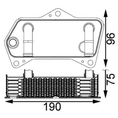 Imagem de MAHLE ORIGINAL CLC 202 000S Radiador de óleo, caixa velocidades automática