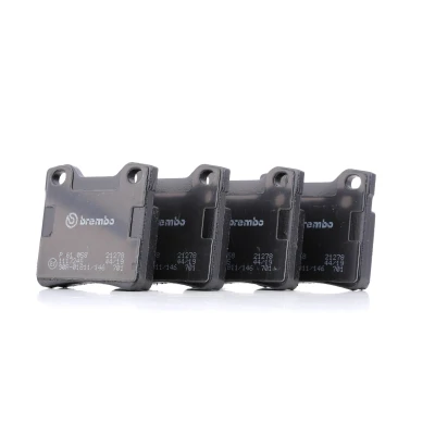 Imagem de BREMBO P 61 058 Jogo de pastilhas para travão disco excl. contacto aviso desgaste com chapa anti ruído sem acessórios PEUGEOT: 406 Coupe