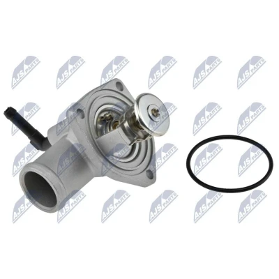 Imagem de NTY CTM PL 010 Termóstato, líquido de refrigeração 92 com junta braçadeira OPEL: Corsa C Hatchback, Vectra Sedan, Astra G CC