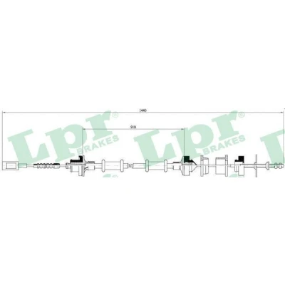 Imagem de LPR C0059C Cabo de Embreagem FIAT: Ducato II Minibus
