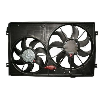 Imagem de TYC 837 0027 ventilador de radiador 360 220+150 com estrutura do (caixilho) VOLKSWAGEN: Polo V Hatchback, GOLF 6, Jetta 3