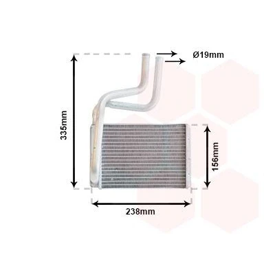Imagem de VAN WEZEL 18006286 Radiador Quente