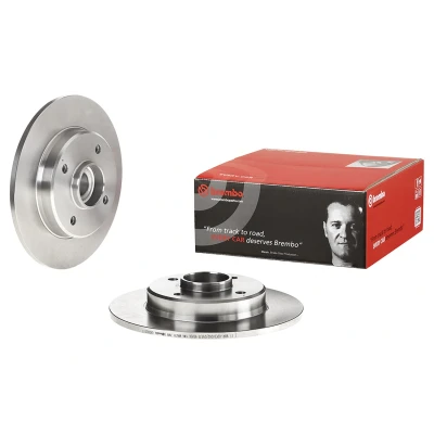 Imagem de BREMBO 08.D205.17 Disco de travão 244 9 4 cheio com parafusos, jogo rolamentos roda, anel sensor do ABS CITROËN: DS3 Hatchback