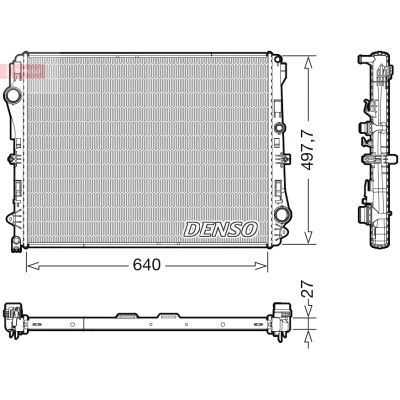 Imagem de DENSO DRM17116 Radiador, arrefecimento do motor 640 512 27 MERCEDES BENZ: GLC SUV
