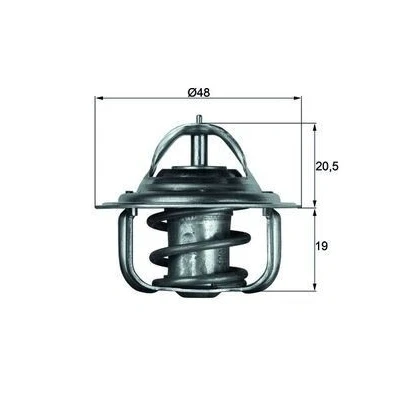 Imagem de MAHLE ORIGINAL TX 5 83D Termóstato, líquido de refrigeração 83 48 com junta FORD: FIESTA 4, Puma