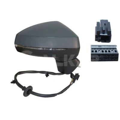 Imagem de Espelho retrovisor Alkar 6140782 à direita com subcapa elétrico aquecível, convexo para veículo volante esquerda