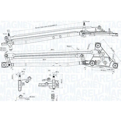 Imagem de MAGNETI MARELLI 085570738010 Tirante de Limpa Vidros à frente