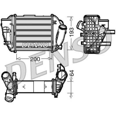 Imagem de DENSO DIT02005 Intercooler Alumínio 200x193x64 AUDI: A4 B6 Sedan, Avant