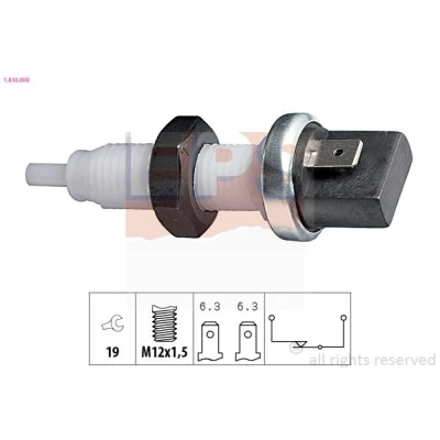Imagem de EPS 1.810.000 Interruptor de luz stop mecânico M12x1,5 Made in Italy OE Equivalent FIAT: Fiorino II Van, Panda I Hatchback, Cinquecento