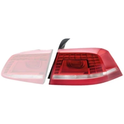Imagem de HELLA 2SK 010 746 041 Farolim à direita parte exterior LED, PY21W, W21W 12 Vermelho, branco com lâmpadas de incnadescência porta