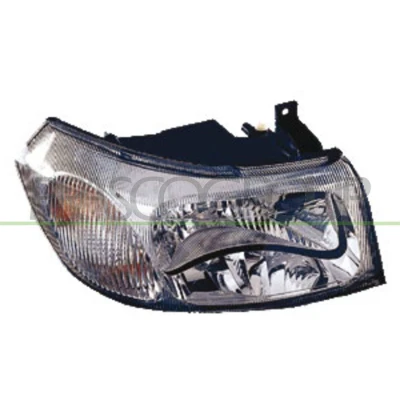 Imagem de PRASCO FD9104823 Farol Principal à direita H4 preto sem motor de regulação do alcance dos faróis FORD: Transit Mk5 Van