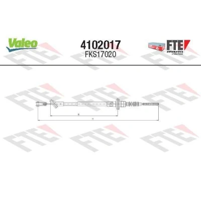 Imagem de FTE 4102017 Cabo de Embreagem DAEWOO: Matiz I Hatchback