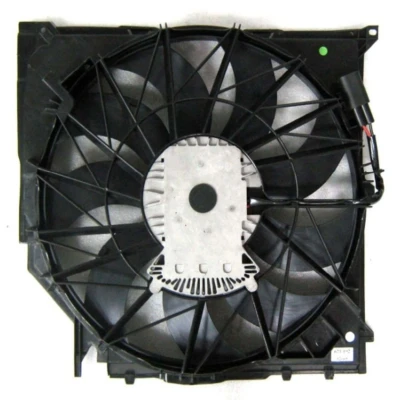 Imagem de NRF 47672 ventilador de radiador 494 12 600 com estrutura do (caixilho), Motor sem escovas módulo comando endado,